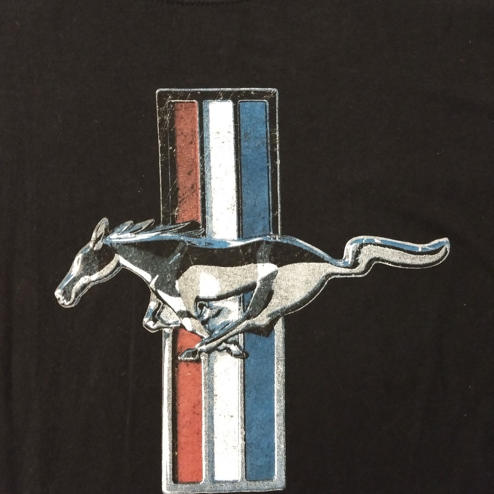 Black XL Mustang 49 tshirt